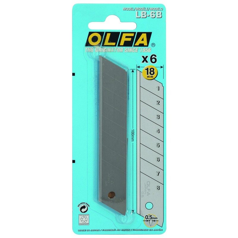 Olfa – Supplies, Materials – Pack of 6 Plastic Cutter