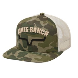 Kimes Ranch Caps Adjustable Snapback Flatlands Trucker Hat/Camo