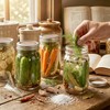 Yokodaza 32 oz Wide Mouth Mason Jars with Airtight Lids