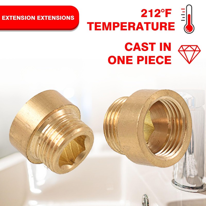 Tap Extension G1/2 Inch x 30 mm, Pack of 2