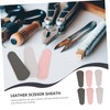 Mikinona 6Pcs Leather Scissor Protective Case Portable Scissor Cover for