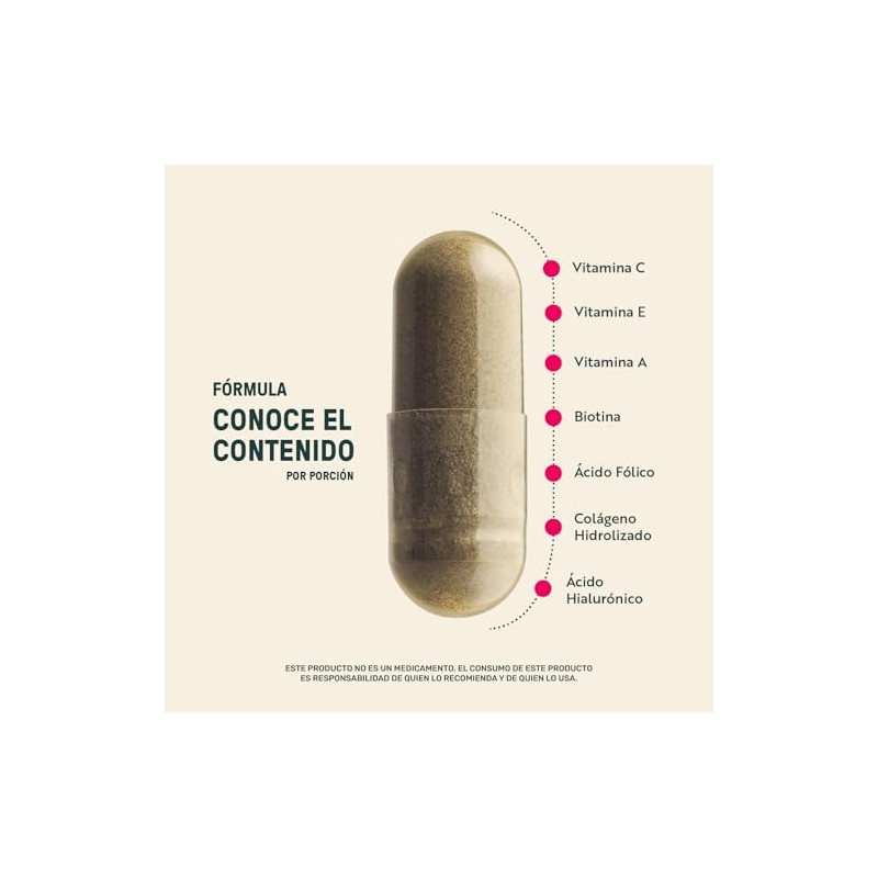 Life 360 Colágeno Hidrolizado 220 Cápsulas 1320 Miligramos Por Porción