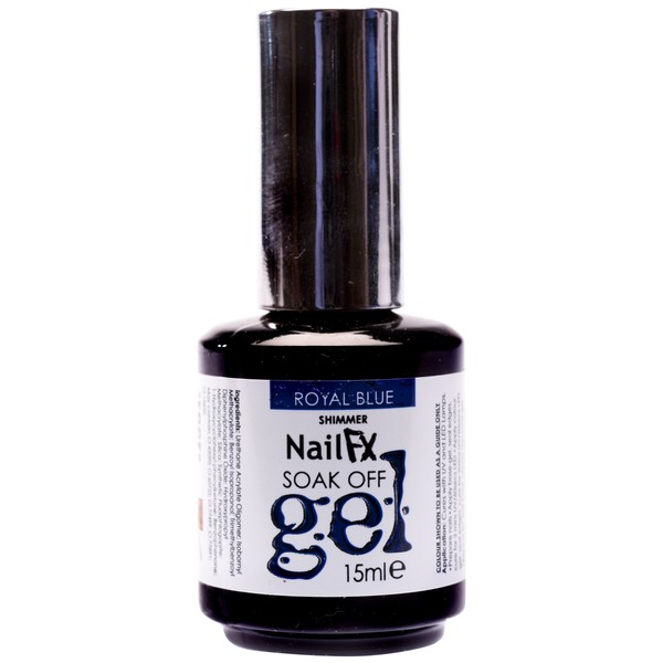 The Edge Nails Nail FX Royal Blue Shimmer Soak Off