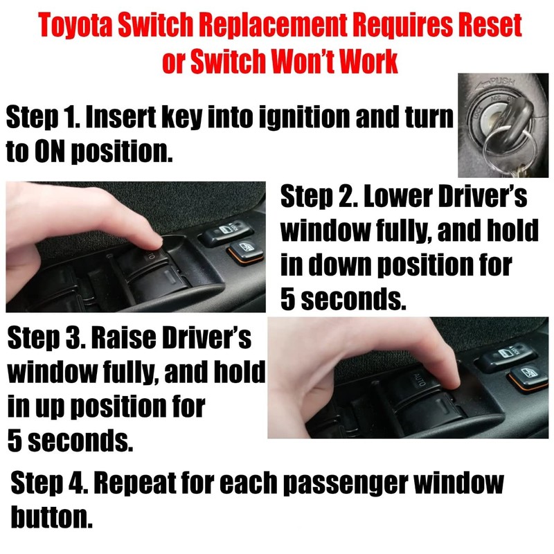 SWITCHDOCTOR Window Master Switch for 2009-2014 Toyota Corolla