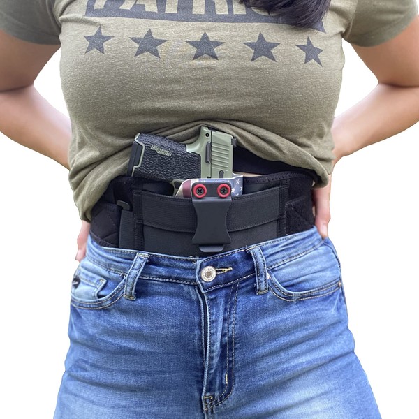 Clip & Carry STRAPT-TAC Belly Band Holster ~ Use with Any IWB Kydex Gun Holster for Everyday Carry (kydex Holster not Included)