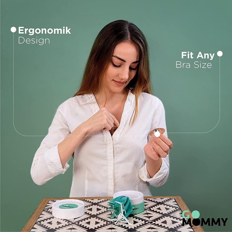 GoMommy Original Silver Nursing Cups Nipple Shields Cover Newborn Milk