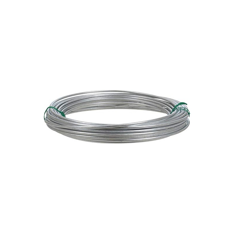 OOK Galvanized Solid Wire #9-50', 50-Foot Heavy-Duty Silver Wire for