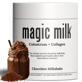 - Magic Milk - Colostrum | Supports Gut Health & Bloating | Hair, Skin, & Nails | Immunity & Muscle Recovery | Grass Fed, Bovine Colostrum, Plus Collagen | Chocolate Milk Flavor | 20 Servings