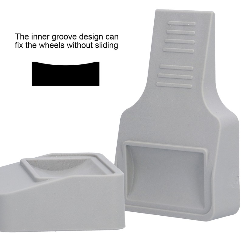 4Pcs U Shape Casters Door Stopper Anti Sliding Furniture Wheels
