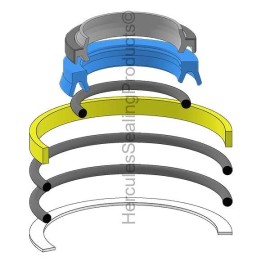 Hercules 19000-47295 Hydraulic Bucket Cylinder Seal Kit Fits Takeuchi TB045 TB145