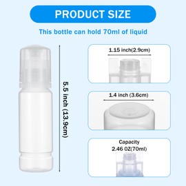 AojSup 36 Pieces 70ml Empty 502 Ink Refill Bottles Universal Empty Ink Bottles