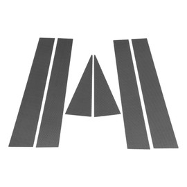 HOPESPANNER Door Pillar Window Trim for Chevy Captiva 2006-2015 Carbon Fiber Pattern Black Front Rear Left Right Anti Scratch Sticker Pillar Posts Cover 6pcs