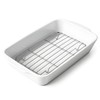 HOMBENE Casserole Dish with Roasting Racks, 3 QT Baking Dish