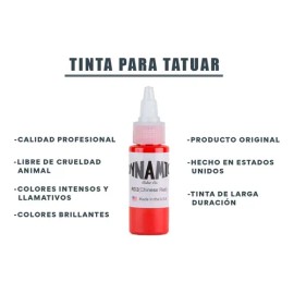 Dynamic Ink Tinta Color Tattoo Profesional 1oz Tatuaje Pro