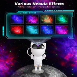 Astronaut Galaxy Star Projector Starry Night Light, Star Projector, Star Night Light, Timer and Remote Control, Planet Roof, Gifts for Children and Adults