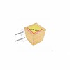 4 Pack Solid Wood Furniture Risers, Square Bed Sofa and