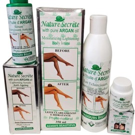 Nuture Secrete Argan Moisturizing Body Lotion with Pure Argan Oil + Hydrating Serum & Face Cream | Complete Body & Skincare Set