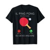 Ping pong sta chiamando frase divertente regalo per sportive Maglietta