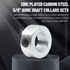 (4-Pack) Zinc Plated Carbon Steel 5/8” Bore Shaft Collars Sets