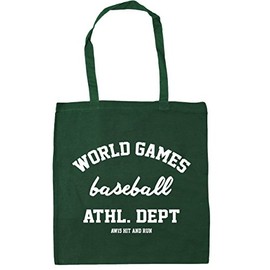 Hippowarehouse World Games Baseball Athl. Dept AW15 Hit and Run Tote Shopping Gym Beach Bag 42cm x38cm, 10 litres