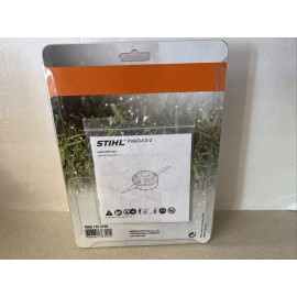 For STIHL STIHL PolyCut 2-2 Mower Head Orange Black w/ Extra Blades 4008-710-2102