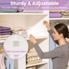 Hotbird Acrylic Shelf Dividers for Closets - 4 Pack Clear