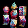 YEMEKO Laser DND Rainbow Dice Set Dungeons and Dragons Dice