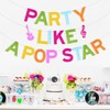 Sursurprise Pop Star Birthday Decorations, Party Like A Popstar Banner