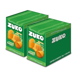 ZUKO Mango Instant Powder Drink, 24 Individual Bags 0.9 Oz, No Sugar Needed (Pack of 2)