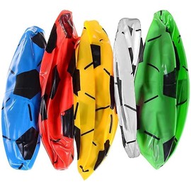 SHATCHI 1pcs-30pcs PVC Inflatable Footballs Outdoor Indoor Beach Ball Games Party Bag Fillers Kids Summer Toys 22cm UnInflated, Assorted, 3pcs