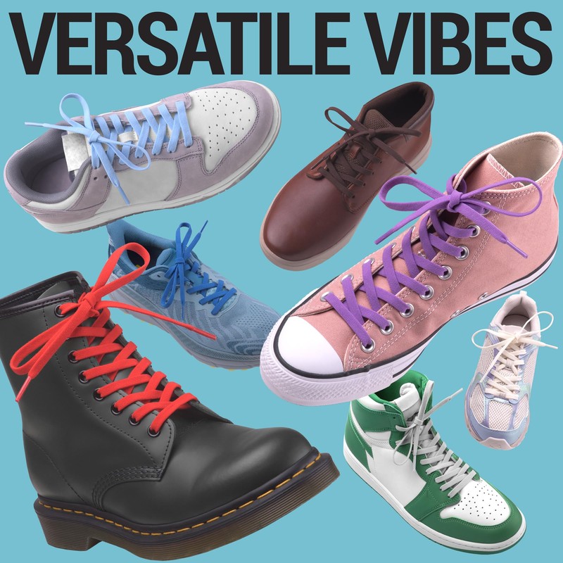 Miscly Flat Elastic Shoelaces (Gray, 36" (91 cm))