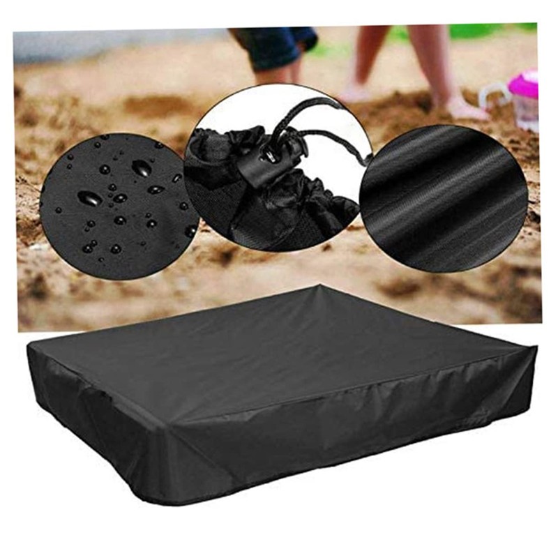 Mipcase Cover with Drawstring Durable Square Pool Canopy UV Resistant