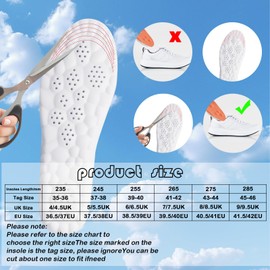 Cloud Soles for Women - Arch Support, Relieve Foot Pain, Soft Memory Foam Cushioning Insoles, Comfortable Massage Insoles (Orange, Women: UK 3-6)