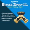 Underhill Hose Outlet Splitter Adapter for Garden Water Hose, 3/4-Inch