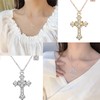 40pcs Rhinestones Alloy Cross Religious Virgin Our Lady of Guadalupe