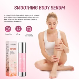 Be Glossy Smoothing Body Serum for Wrinkles,Hyaluronic serum,Skin Tightening,Reduces Fine Lines Wrinkles,Enhances Skin Glow,Anti-Aging Serum for Body Wrinkles- 3.28 fl.oz