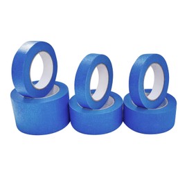 Odseciran 10 Rolls Painters Tape 1 Inch Wide Bulk, Blue Tape, Masking Tape, 1 inch x 55 Yards, Multi-Surface Painters Tape for Wall Painting, DIY Crafts & Arts (Blue, Painters Tape 1 inch x 10 Rolls)