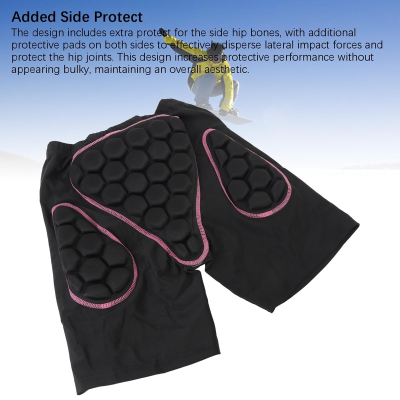 Snowboarding Pants, 3D Hip Protective Pads Butt Pad Hip Protector