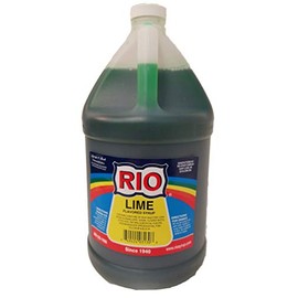 Premium Lime Flavored Snow Cone Syrup, 1 Gallon Ready to Use, By Rio