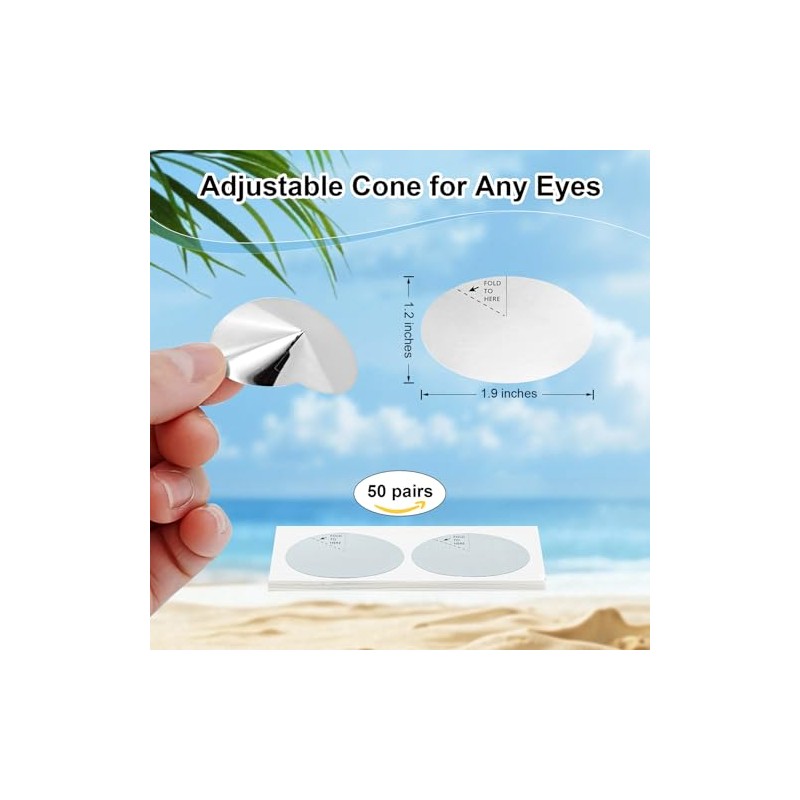 JOHUAHUA Tanning Bed Eye Protection - Eye Stickers for Tanning,