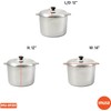 IMUSA USA Heavy Duty Cajun Aluminum Stock Pot 14 Quart,