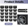 17mm Wheel Nut Cap, 20pcs Wheel Bolt Nut Covers, Universal