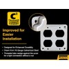 Hubbell-Raco 907C 2 Duplex Receptacles 4-Inch Square Exposed Work Cover,