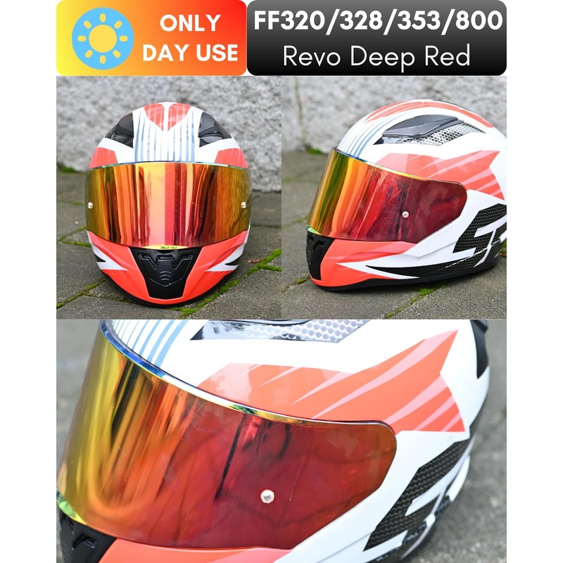 Logto Compatible with LS2 FF353/320/328/800 Helmets Visor Tint Replacement Motorcycle