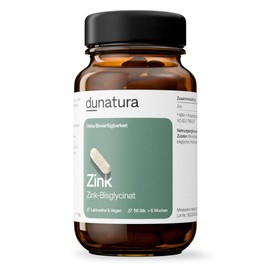 Zinc Capsules - Zinc Bisglycinate - Pack of 56 - Well Tolerated Zinc Bisglycinate - Vegan, High Dosage, No Unnecessary Additives - Produced in Germany & Laboratory Tested