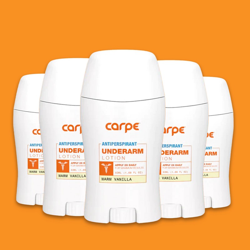 Carpe Antiperspirant Underarm Stick 50ml - 5 Pack, Sandalwood