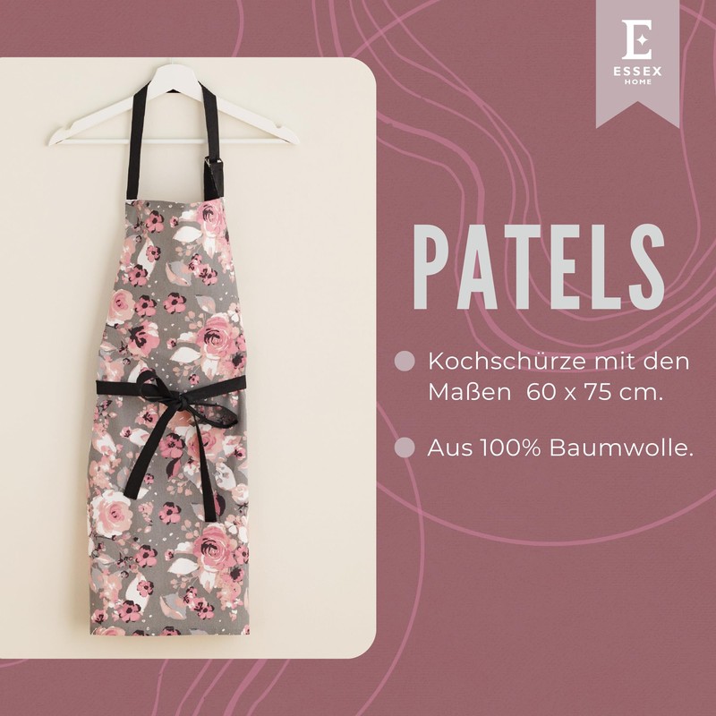 ESSEX - Patels Cooking Apron, 60 x 75 cm, 100%