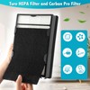 DerBlue 3PCS HAPF600 Filter Replacement and 3PCS pre filter Compatible