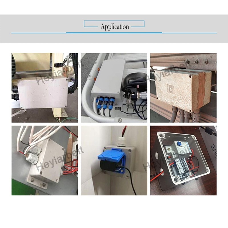 Heyiarbeit 7Pcs 1.81"x1.38"x0.94" ABS White Dustproof Electronic Junction Box Enclosure