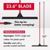 Heavy-Duty Floor Squeegee - Large 24" Wide Blade & 55"